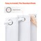 Blackout Curtain Panels White 52x84 Thermal Insulated Room Darkening Drapes